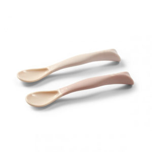 Flexible Silicone Feeding Spoons - Neutral/Pink