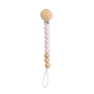 Pacifier Wood Chain - Pink