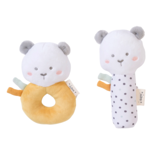 Sweet and Fun 2 Rattle Set - Mustard