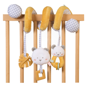 Bear Spiral Rattle - Yellow