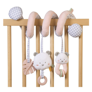 Bear Spiral Rattle - Pink