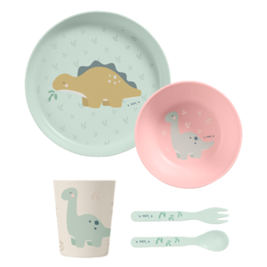 Dino Feeding Set - Pink