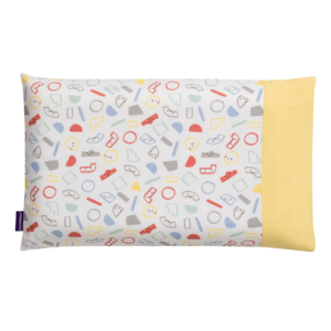 Pillow Case Toddler - Grey/ Yellow - 12M+