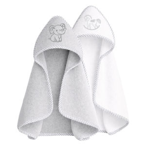 Soft Touch Hooded Towel-2pc