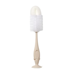 Bottle Brush 2in1 Teat Self Stand - Beige