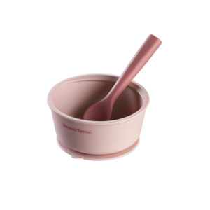 Silicone Bowl and Spoon - Girl