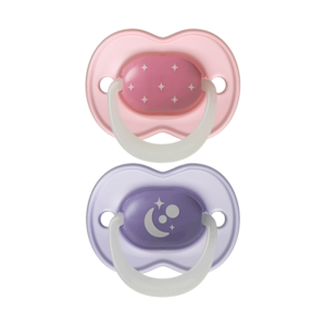 Night Glow Soother 6-18m 2pc - Girl