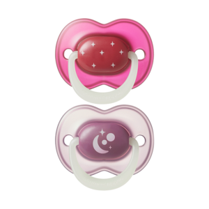 Night Glow Soother 18-36m 2pc - Girl